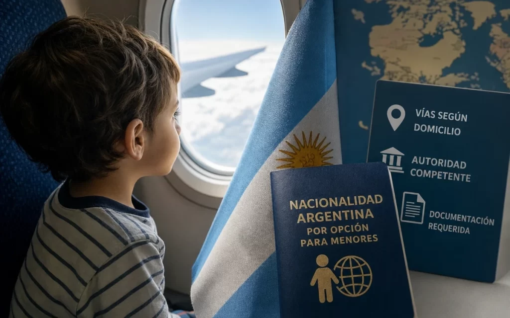 Cómo tramitar la nacionalidad argentina por opción para un menor nacido en el extranjero