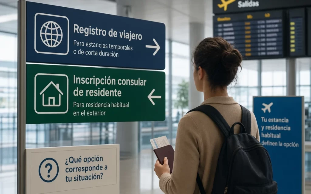Inscripción consular de residente o registro de viajero: cuál corresponde según tu estancia