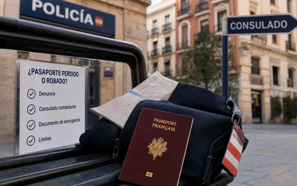 Pasaporte francés perdido o robado en España: declaración y documento de emergencia
